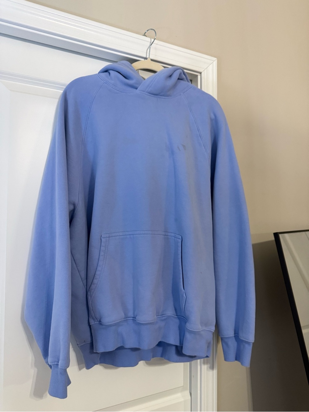 Aritzia Light Blue Men's Hooded Sweatshirt